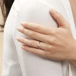 Histoire d'Or Bague Solitaire Victoria Or Blanc Diamant* Bagues|Bagues Avec Pierre