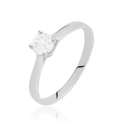 Online Histoire d'Or Bague Solitaire Victoria or blanc diamant