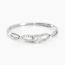 Online Histoire d'Or Bague Solitaire Vilma Or Blanc Diamant