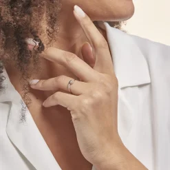 Histoire d'Or Bague Solitaire Vrille Or Blanc Diamant* Bagues|Bagues Avec Pierre