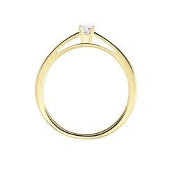 Hot Histoire d'Or Bague Soltaire Iris or jaune diamant