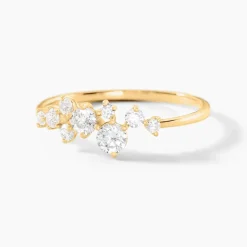 Outlet Histoire d'Or Bague Sparkle Or Jaune Oxyde De Zirconium