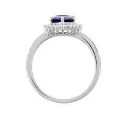 Online Histoire d'Or Bague Sphinx Argent Blanc Pierre Et Oxyde De Zirconium