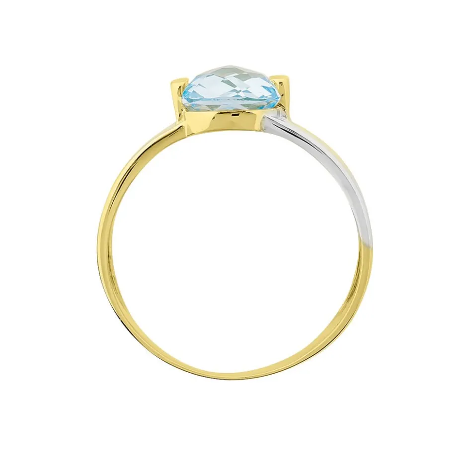 Histoire d'Or Bague Suzana Or Bicolore Topaze* Bagues|Bagues Avec Pierre