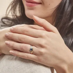 Best Histoire d'Or Bague Taila Or Jaune Saphir