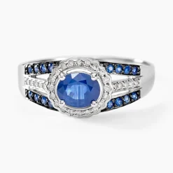 Hot Histoire d'Or Bague Taliya Or Blanc Saphir Diamant