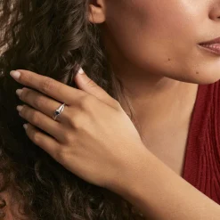 Histoire d'Or Bague Tanissia Or Blanc Saphir Et Diamant* Bagues Avec Pierre|Bagues Solitaires