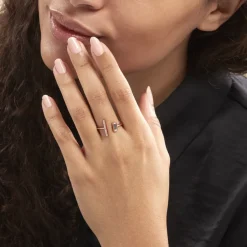 Clearance Histoire d'Or Bague Tea Argent Blanc Rose Oxyde De Zirconium argent blanc oxyde