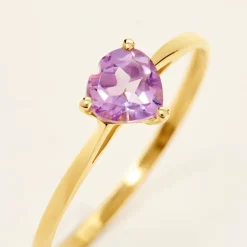 Histoire d'Or Bague Tender Love Or Jaune Améthyste* Bagues|Bagues Avec Pierre