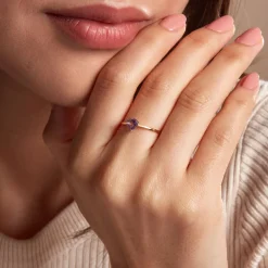 Histoire d'Or Bague Tender Love Or Jaune Améthyste* Bagues|Bagues Avec Pierre