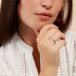 Histoire d'Or Bague Thara Argent Blanc Oxyde De Zirconium* Bagues|Bagues Fantaisie