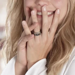 Histoire d'Or Bague Tiana Acier Blanc* Bagues|Bagues Sans Pierre