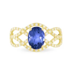 Discount Histoire d'Or Bague Tina Or Jaune Saphir Et Diamant