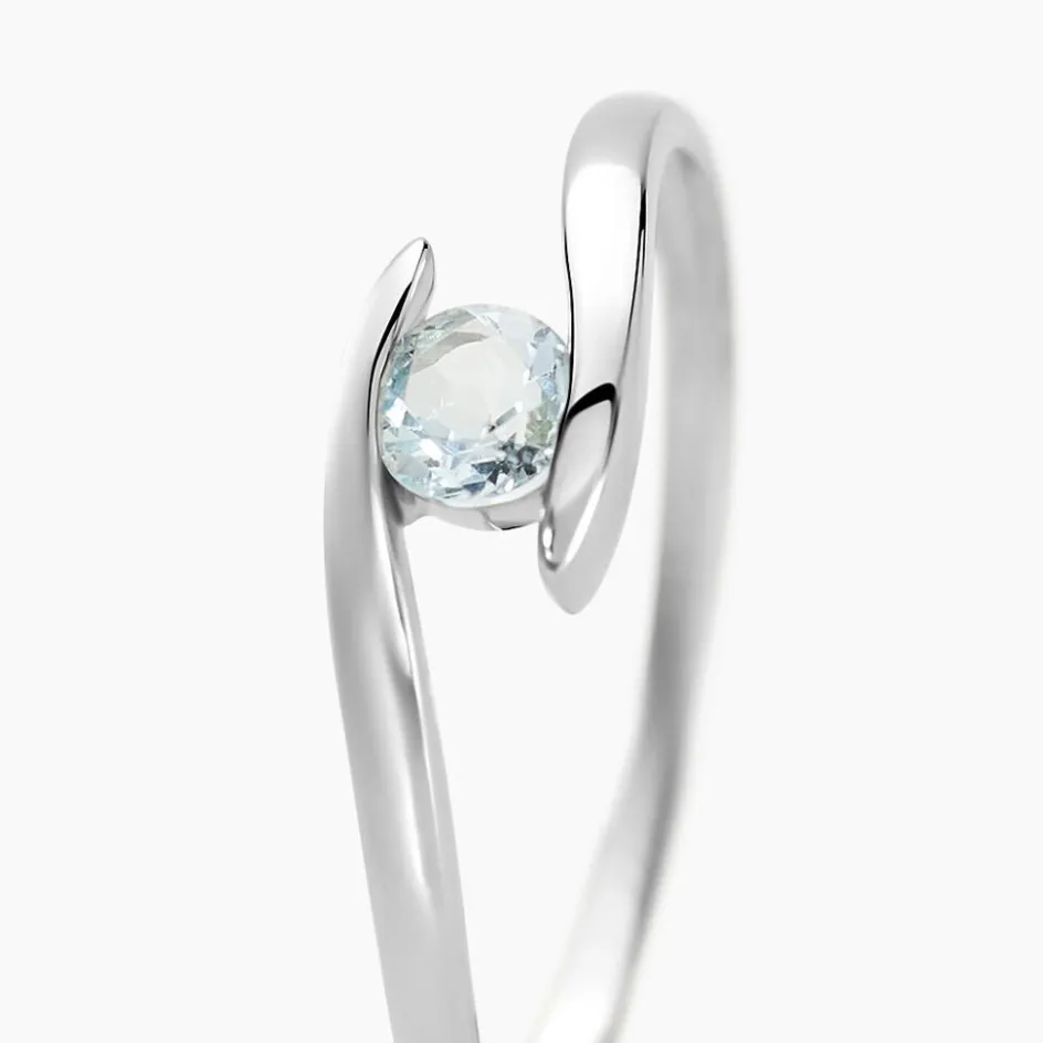 Histoire d'Or Bague Tiphaine Or Blanc Topaze* Bagues|Bagues Avec Pierre