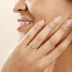 Histoire d'Or Bague Tiphaine Or Blanc Topaze* Bagues|Bagues Avec Pierre