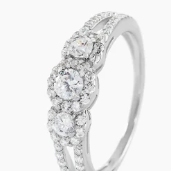 Online Histoire d'Or Bague Titemae Argent Blanc Oxyde De Zirconium