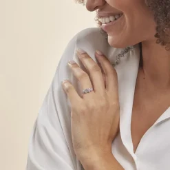 Histoire d'Or Bague Tokyo Or Blanc Oxyde De Zirconium* Bagues|Bagues Avec Pierre