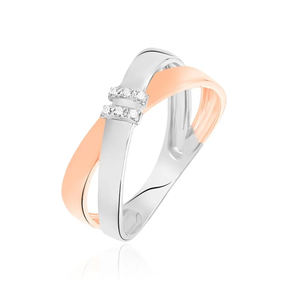 Histoire d'Or Bague Tonnia Or Bicolore Diamant* Bagues|Bagues Avec Pierre