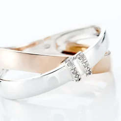 Histoire d'Or Bague Tonnia Or Bicolore Diamant* Bagues|Bagues Avec Pierre