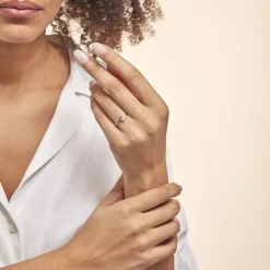 New Histoire d'Or Bague Trilogie Or Blanc Diamant