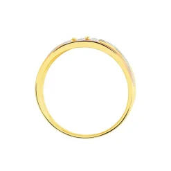 Discount Histoire d'Or Bague Troyen Or Tricolore Diamant