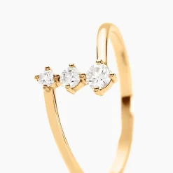 Hot Histoire d'Or Bague Tryphena Or Jaune Diamant Synthétique