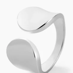 New Histoire d'Or Bague Two Argent Blanc