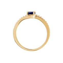 Hot Histoire d'Or Bague Tyana Plaqué Or Jaune Pierre De Synthese Et Oxyde De Zirconium