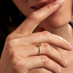 Histoire d'Or Bague Valentino Or Blanc Péridot* Bagues|Bagues Avec Pierre