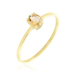 Histoire d'Or Bague Valentino Or Jaune Citrine* Bagues|Bagues Avec Pierre