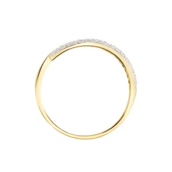 Clearance Histoire d'Or Bague Vero De Zirconium or jaune oxyde