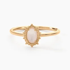 Histoire d'Or Bague Vintage Love Plaqué Or Jaune Pierre De Lune* Bagues|Bagues Fantaisie