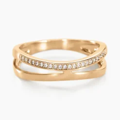 Histoire d'Or Bague Vitoria Plaqué Or Jaune Oxyde De Zirconium