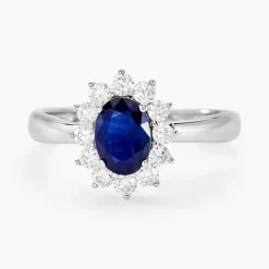 New Histoire d'Or Bague Vladimir Or Blanc Saphir Diamants