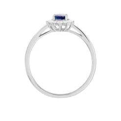 Discount Histoire d'Or Bague Vladimir Or Blanc Saphir Diamants