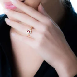 Histoire d'Or Bague Vladimir Or Jaune Rubis Et Diamant* Bagues|Bagues Avec Pierre