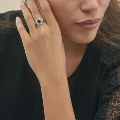 Online Histoire d'Or Bague Vladimir Or Jaune Saphir or blanc saphir