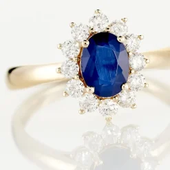 New Histoire d'Or Bague Vladimir or jaune saphir