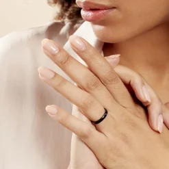 Histoire d'Or Bague Volta Ceramique Noir Céramique* Bagues|Bagues Fantaisie