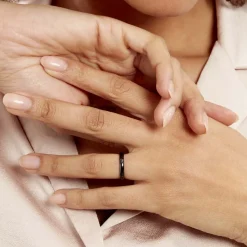 Histoire d'Or Bague Volta Ceramique Noir Céramique* Bagues|Bagues Fantaisie