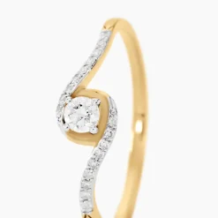 Histoire d'Or Bague Vrille Accompagnee* Bagues|Bagues Avec Pierre