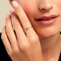 Histoire d'Or Bague Vrille Accompagnee* Bagues|Bagues Avec Pierre