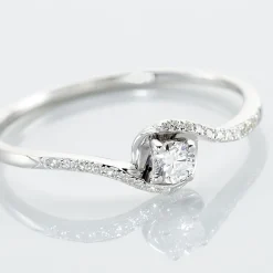 Histoire d'Or Bague Vrille Accompagnee* Bagues|Bagues Avec Pierre