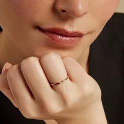 Histoire d'Or Bague Ylonna Plaque Or Jaune Pierre D'imitation Oxyde De Zirconium plaque or dore pierre d'imitation fuschia