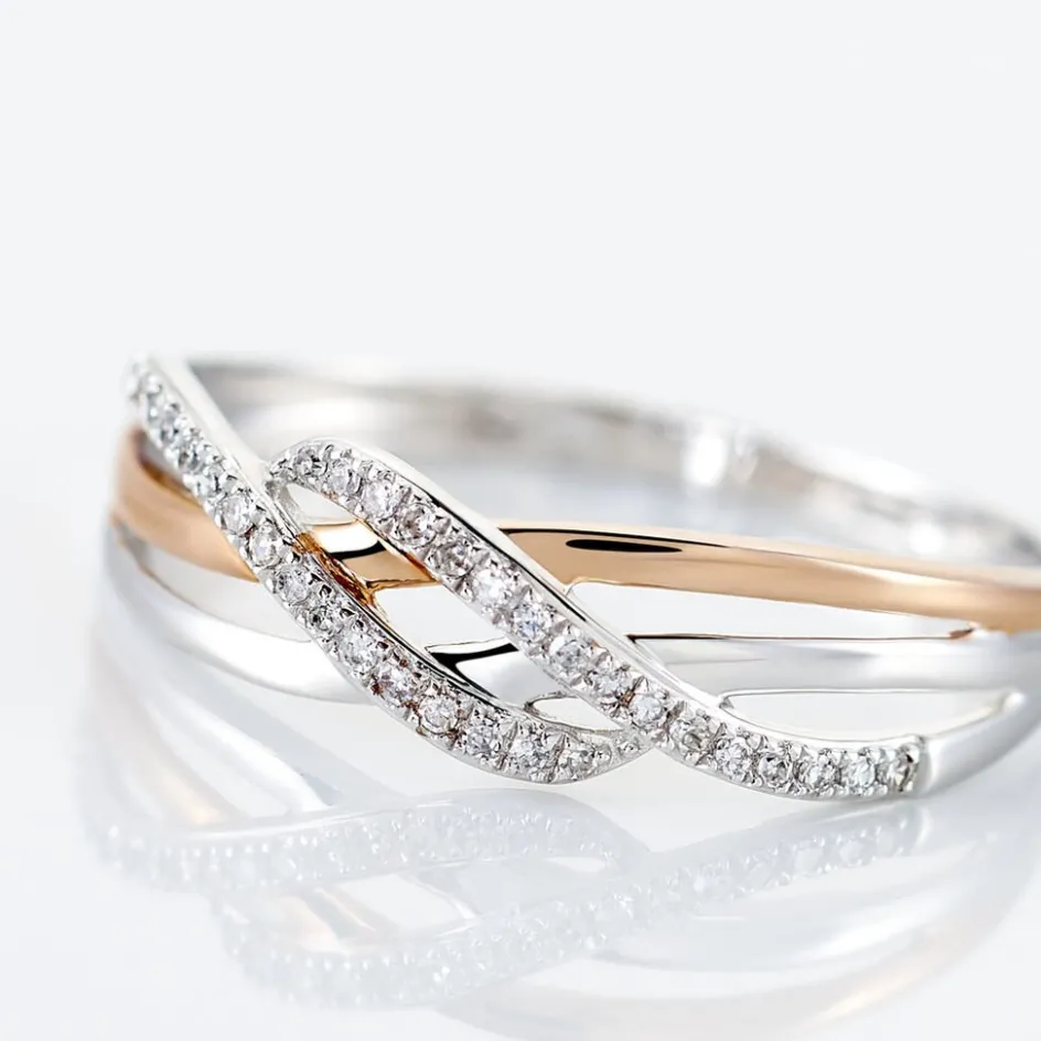 Histoire d'Or Bague Zinna Or Bicolore Diamant* Bagues|Bagues Avec Pierre