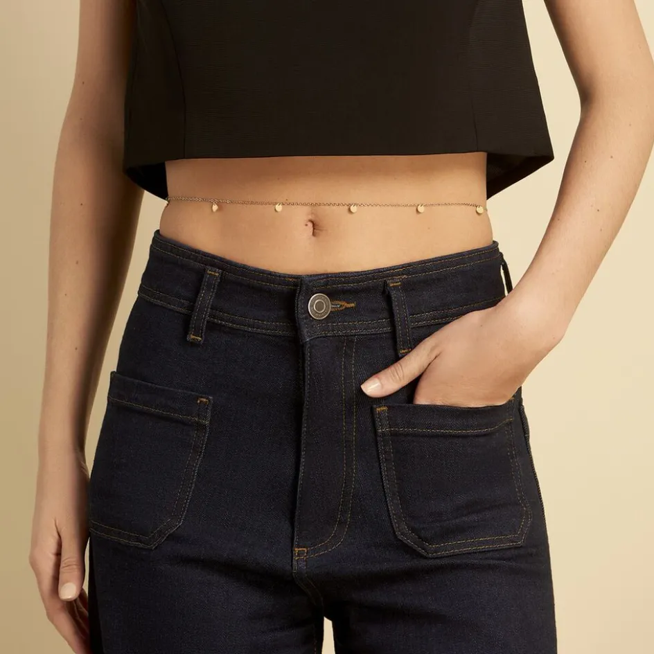 Hot Histoire d'Or Bijou De Corps Venezia Acier Jaune