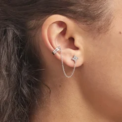 Histoire d'Or Bijou D'oreille Unitaire Argent Blanc Heh Oxydes De Zirconium* Boucles D'Oreilles|Piercings D'Oreilles