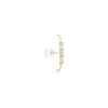 Outlet Histoire d'Or Bijou D'oreille Unitaire Alon Or Jaune Oxyde De Zirconium