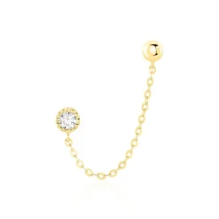 Histoire d'Or Bijou D'oreille Unitaire Camila Or Jaune Oxyde De Zirconium* Boucles D'Oreilles|Piercings D'Oreilles