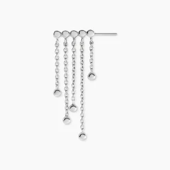 Best Histoire d'Or Bijou D'oreille Unitaire Fancy Argent Blanc